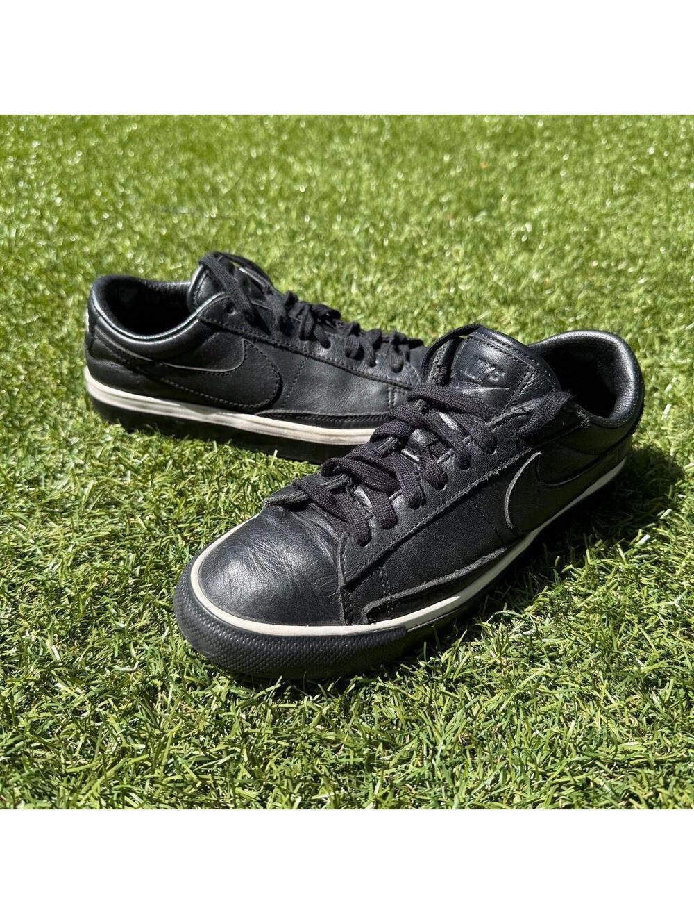 BLACK Comme des Garçons x Nike Blazer Low — Black Leather 🖤